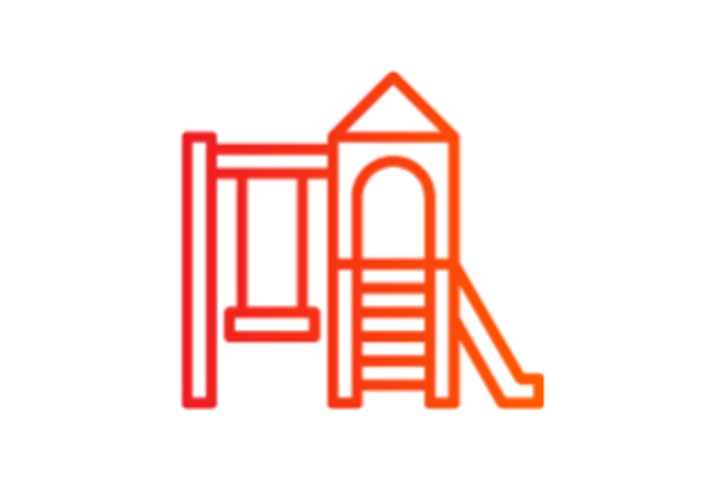 Icon Klettergerüst mit Schaukel und Rutsche, Link auf Spielplätze in Köln