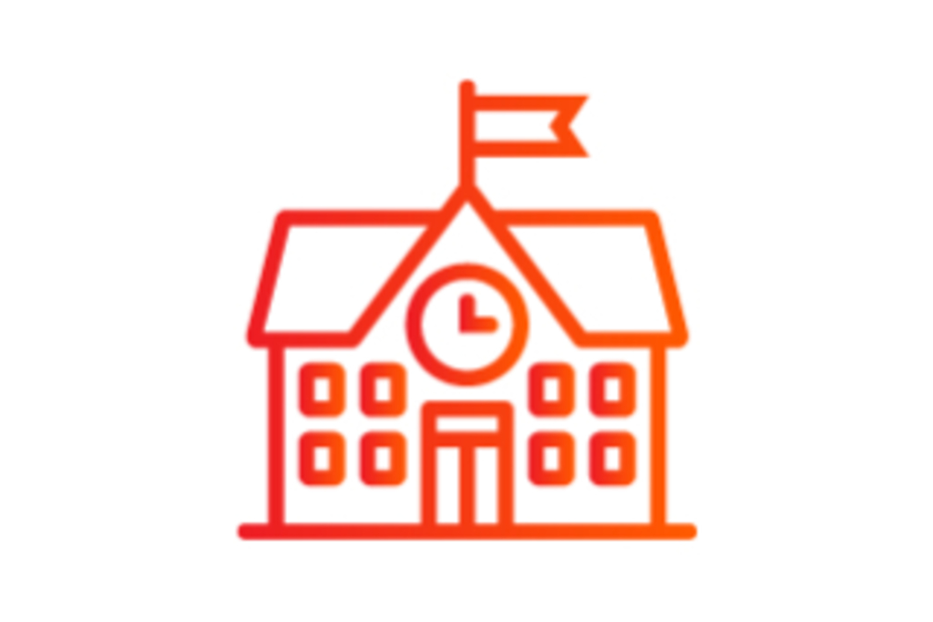 Icon Schulgebäude, Link auf Schulbauten