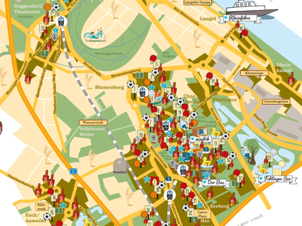 Stadtplan für Kinder - Stadt Köln
