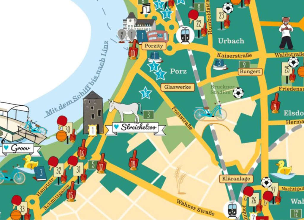 Stadtplan für Kinder - Stadt Köln