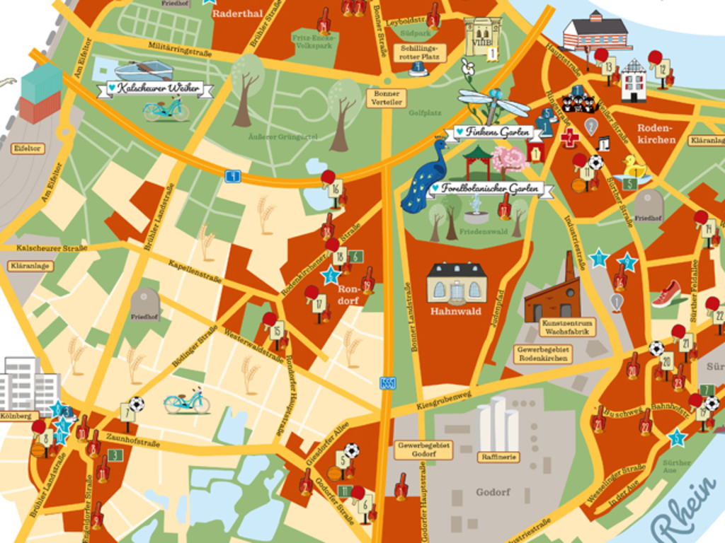 Stadtplan für Kinder - Stadt Köln