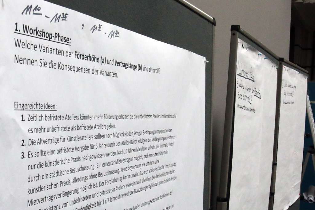 Förderung Atelier Bildergalerie Workshop