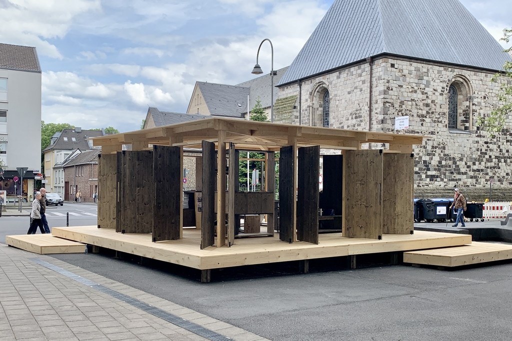 Foto von dem Gedenkpavillon am Waidmarkt