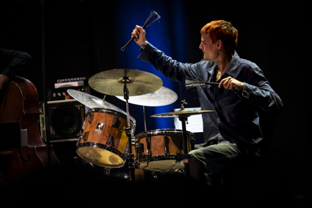 Leif Berger am Schlagzeug