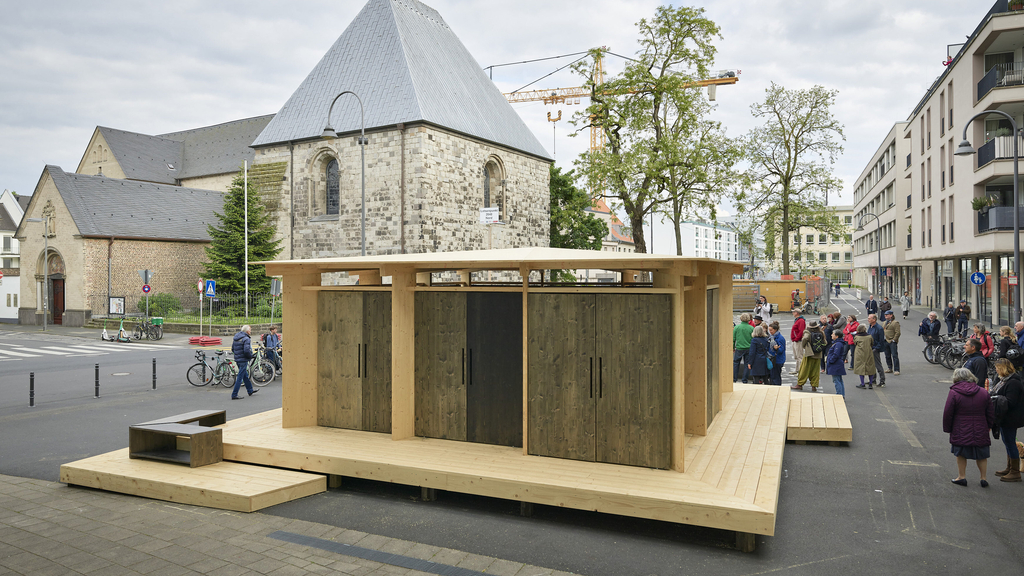 Foto von dem Gedenkpavillon am Waidmarkt