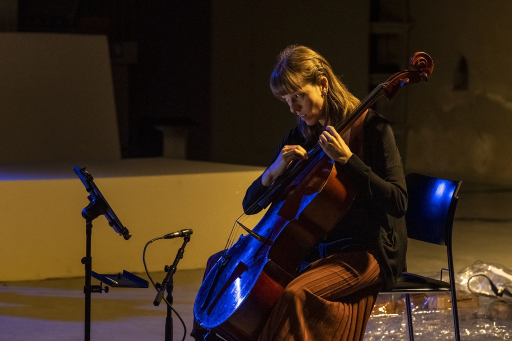 Künstler*in auf der Bühne