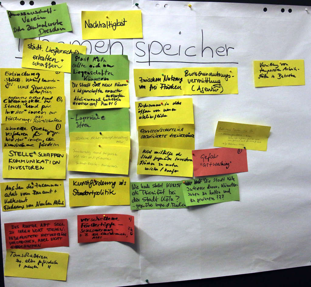 Fotoprotokoll Themenspeicher Workshop Atelierförderung 