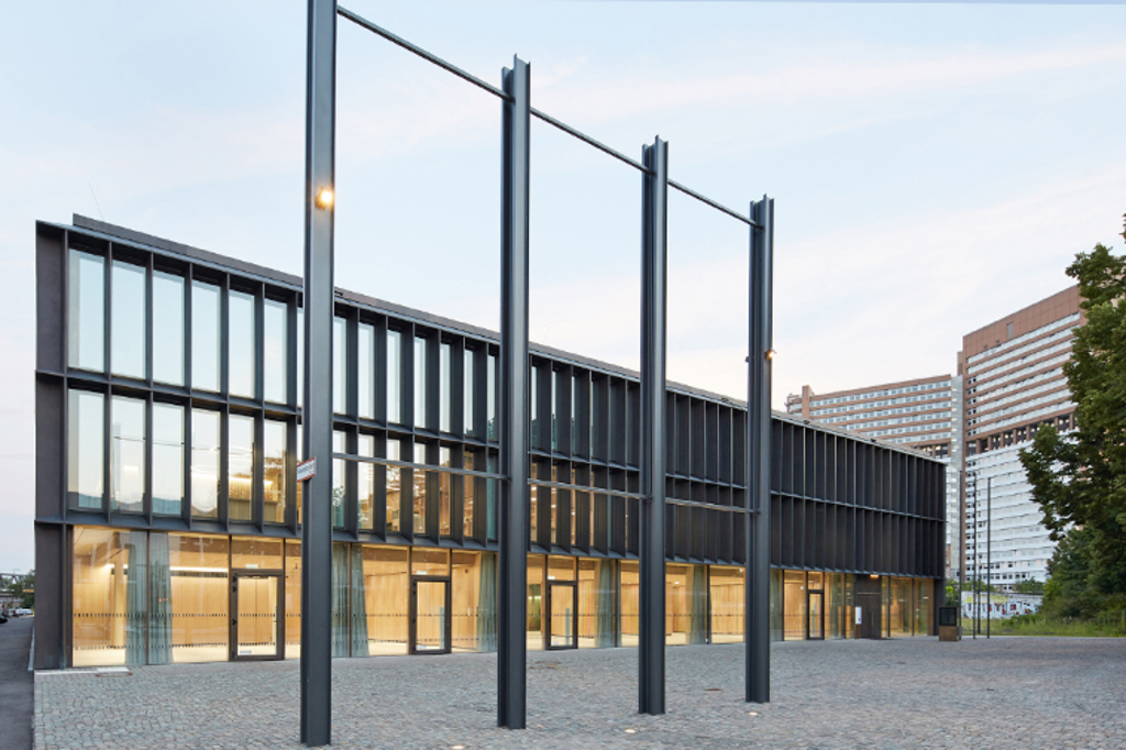 Neubau des Historischen Archivs am Eifelwall 5, Vordergrund: Vorlesungsraum