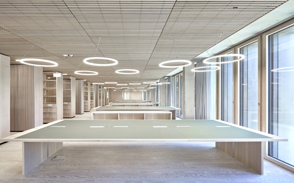 Rheinisches Bildarchiv Köln Arbeitstische Lesesaal Entwurf