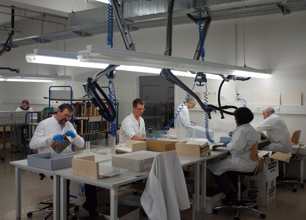 Restaurierungsarbeitsplätze