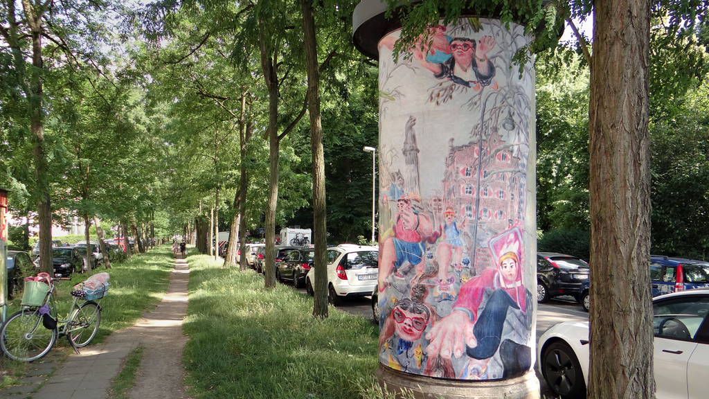 Bild der Kunstsäule von Tobias Schulenburg