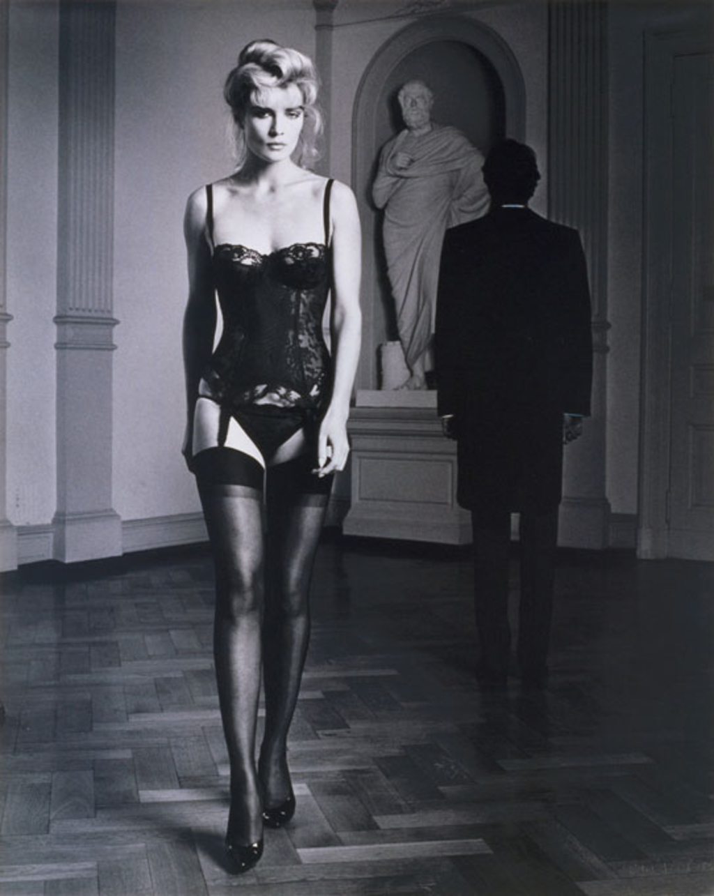 Peter H. Fürst: Danielle im schwarzen Dessous (Hommage an Anton Räderscheidt), RBA C012177