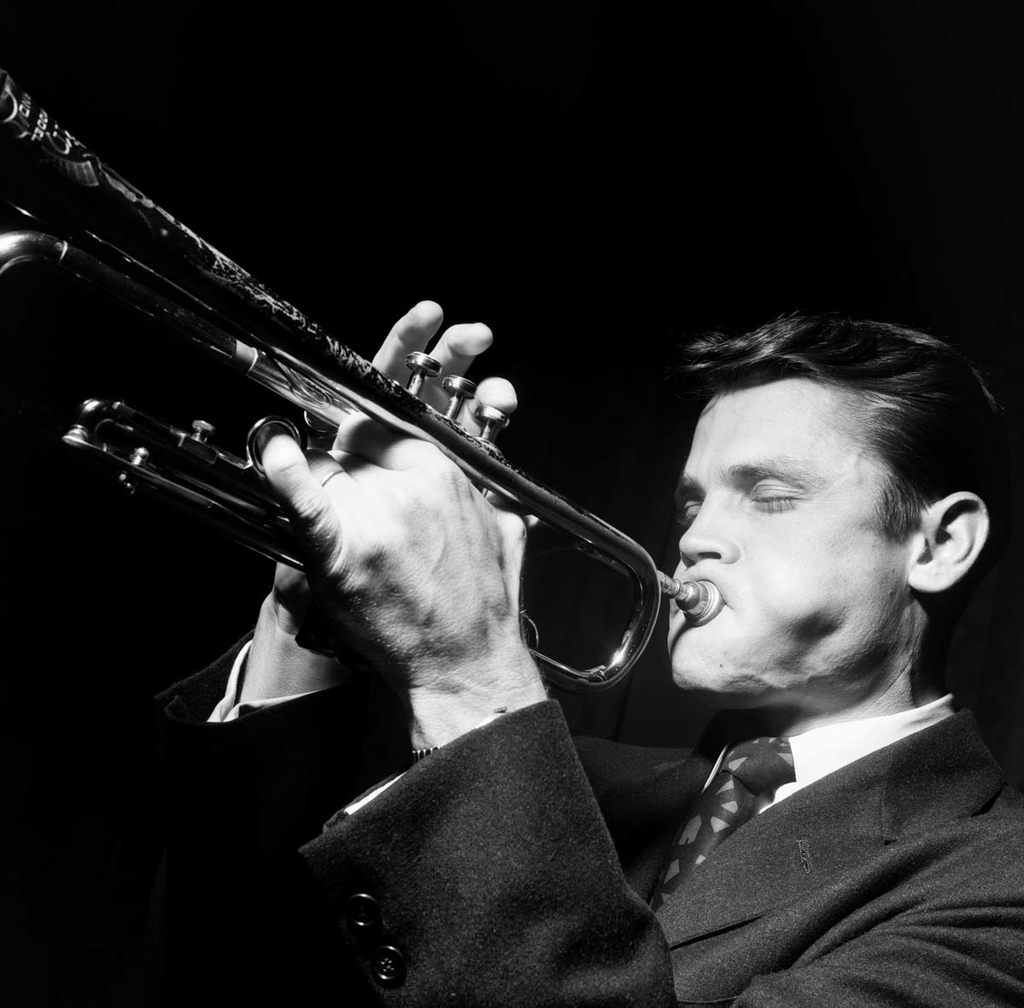 Chet Baker an der Trompete im Börsensaal Köln 1955