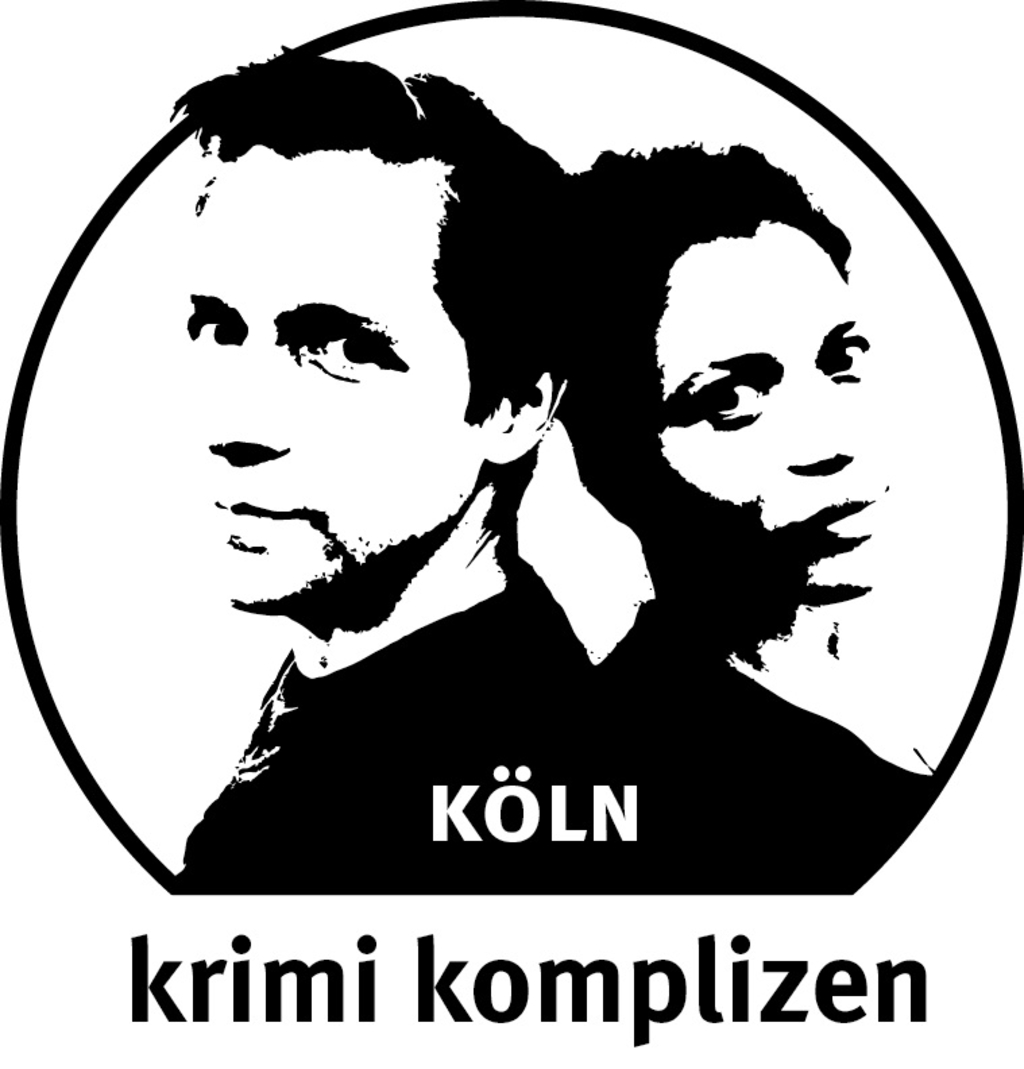 schwarz-weißes Logo mit zwei Personen 