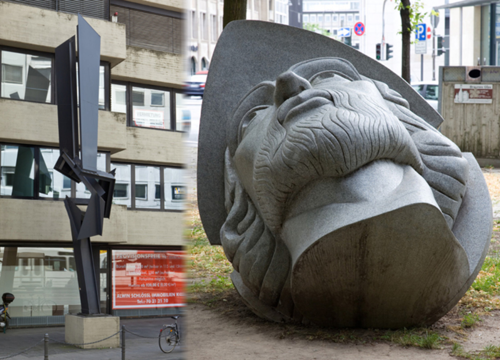 Zwei der 14 Freiplastiken zum Monitoring