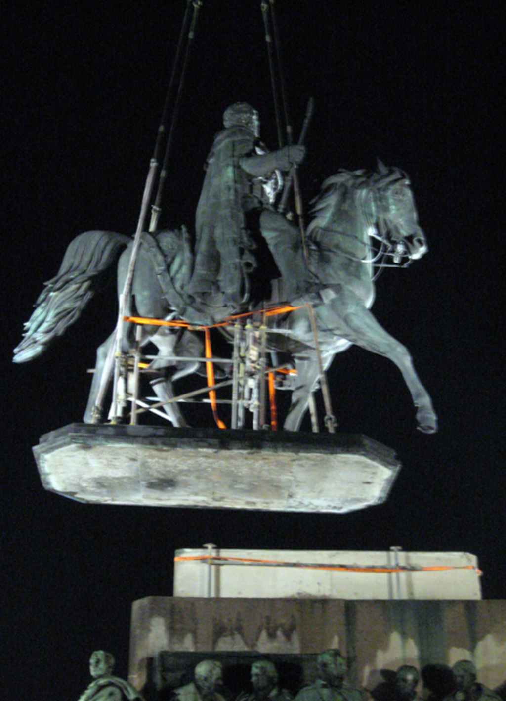 Abnahme des Reiterdenkmals zur Restauration, 2007