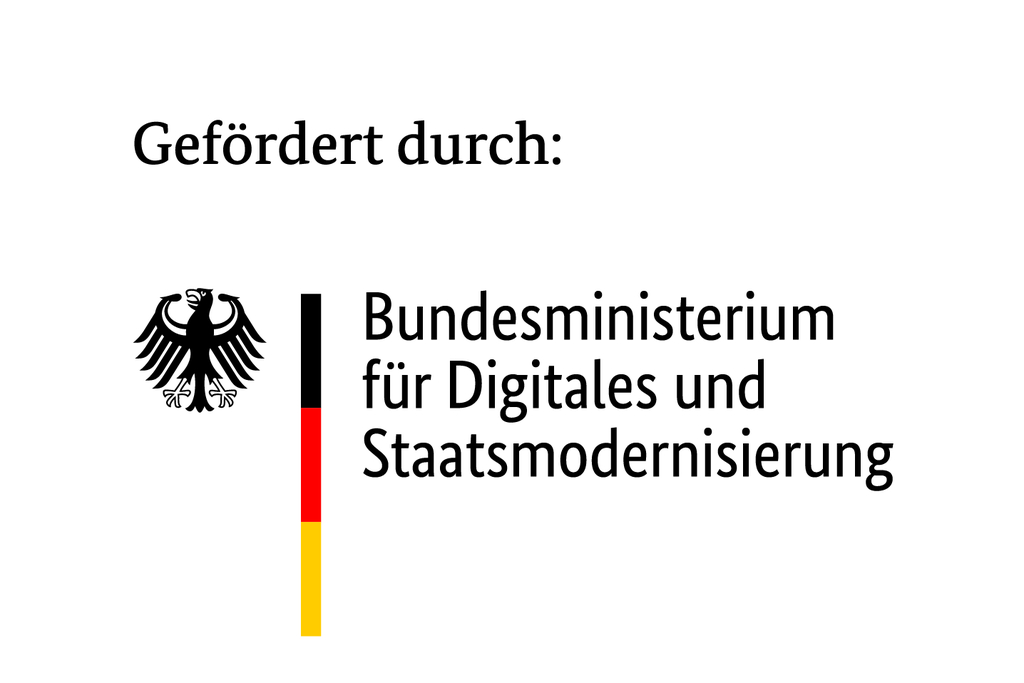 Logo Bundesministerium für Digitales und Staatsmodernisierung, Link auf BMVI - Breitbandförderung