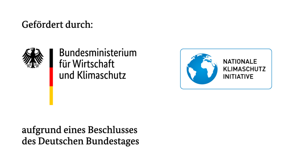 Logo und Schriftzug des Bundesministeriums für Wirtschaft und Klimaschutz und der Nationalen Klimaschutzinitiative