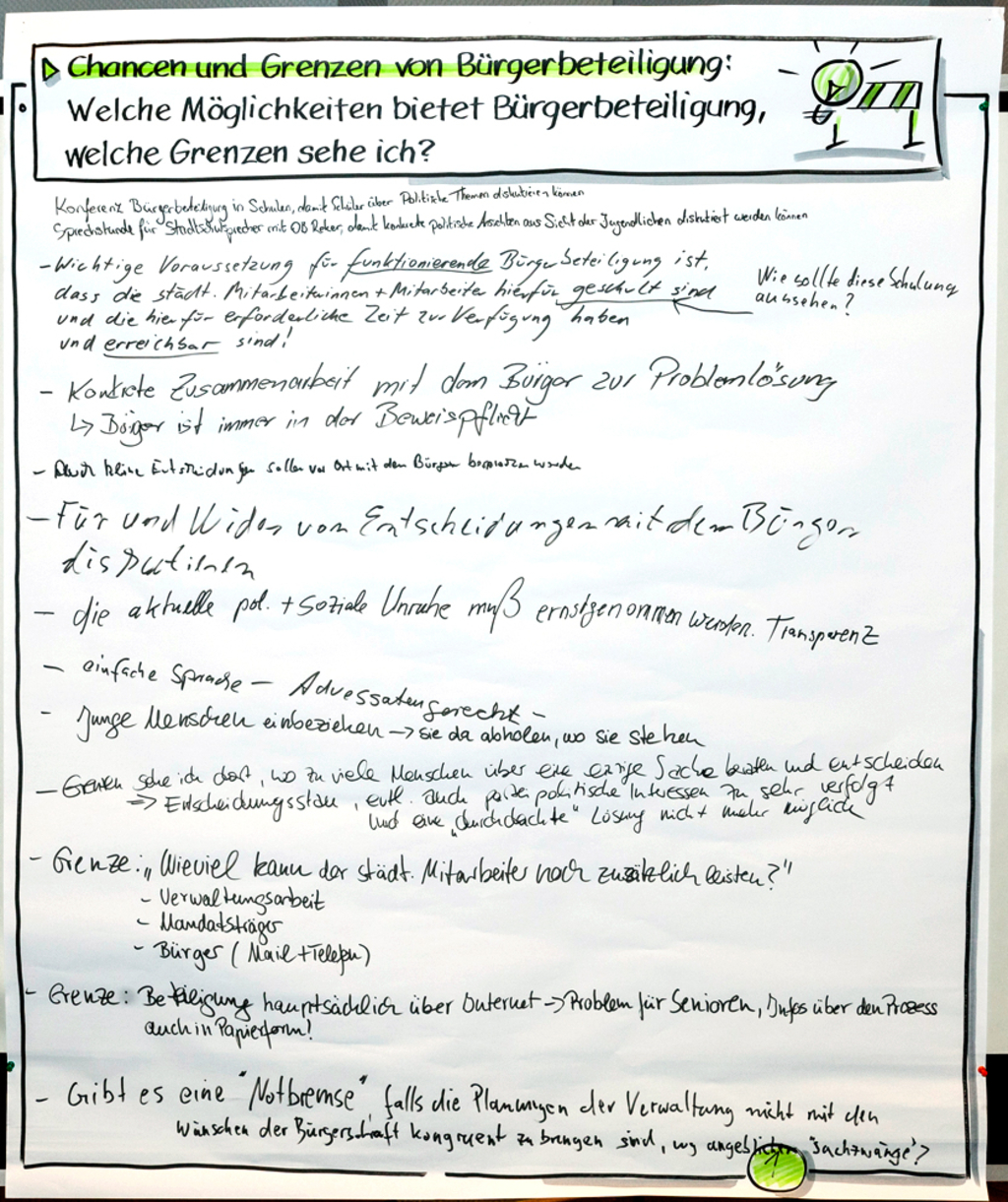 Chancen und Grenzen von Bürgerbeteiligung