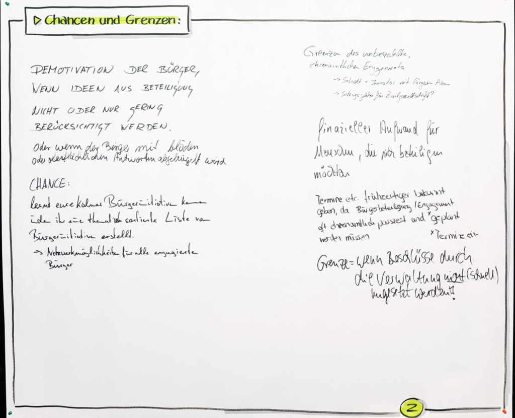 Chancen und Grenzen von Bürgerbeteiligung 2