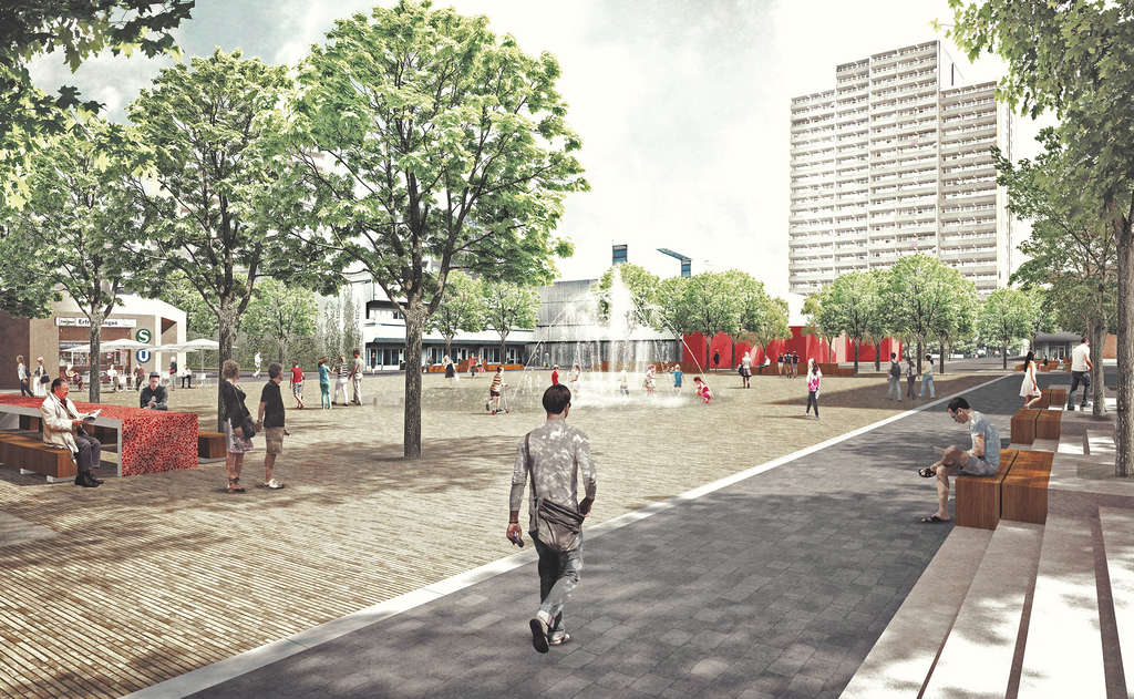 Visualisierung Neugestaltung Pariser Platz Chorweiler