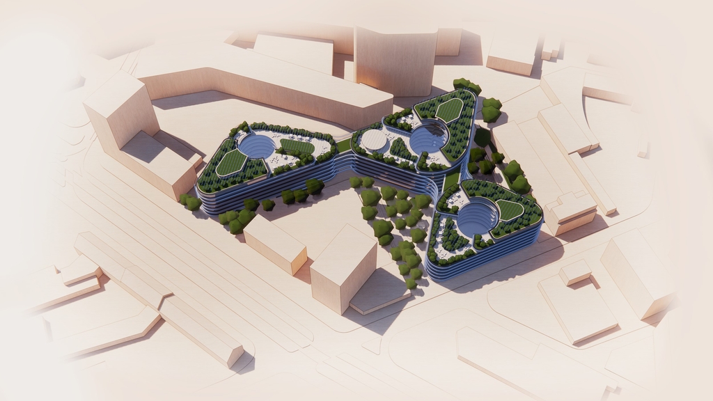 Green Campus Visualisierung im Lageplan