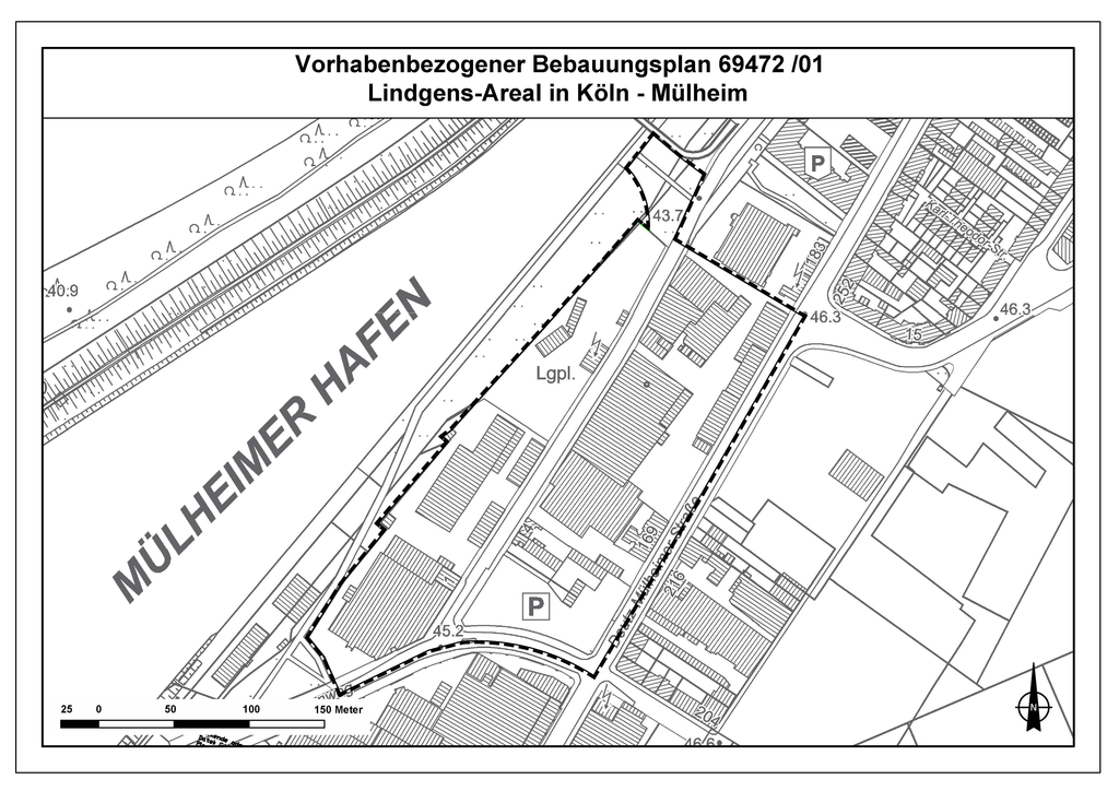 Vorhabenbezogener Bebauungsplan 69472/01 Lindgens-Areal