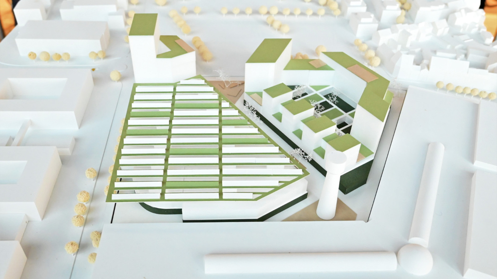 Modell des Siegerentwurfs