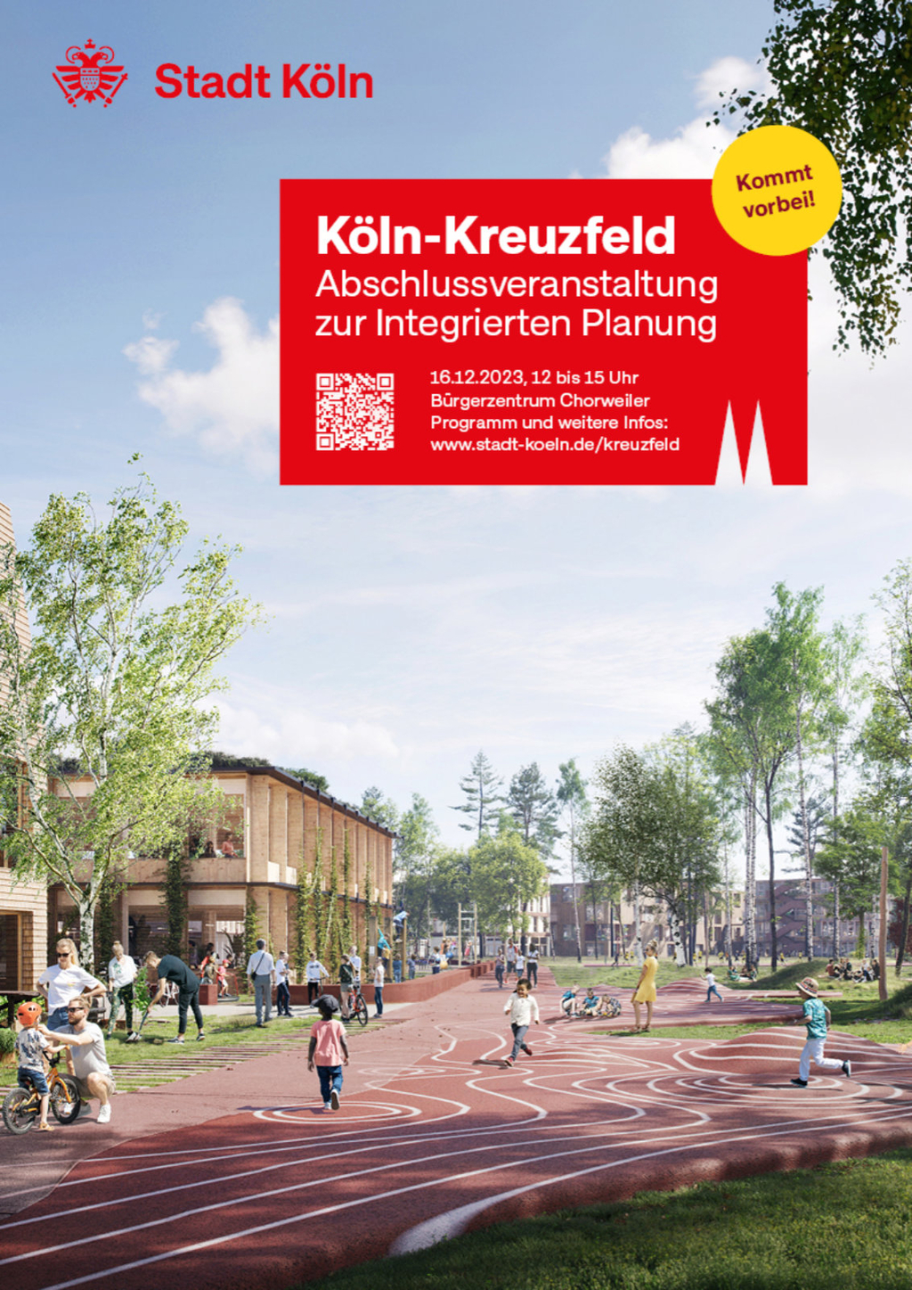 Ankündigungsplakat zur Abschlussveranstaltung am 16. Dezember 2023