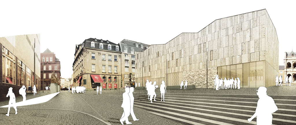 Visualisierung der Archälogischen Zone mit den Museen Jüdische