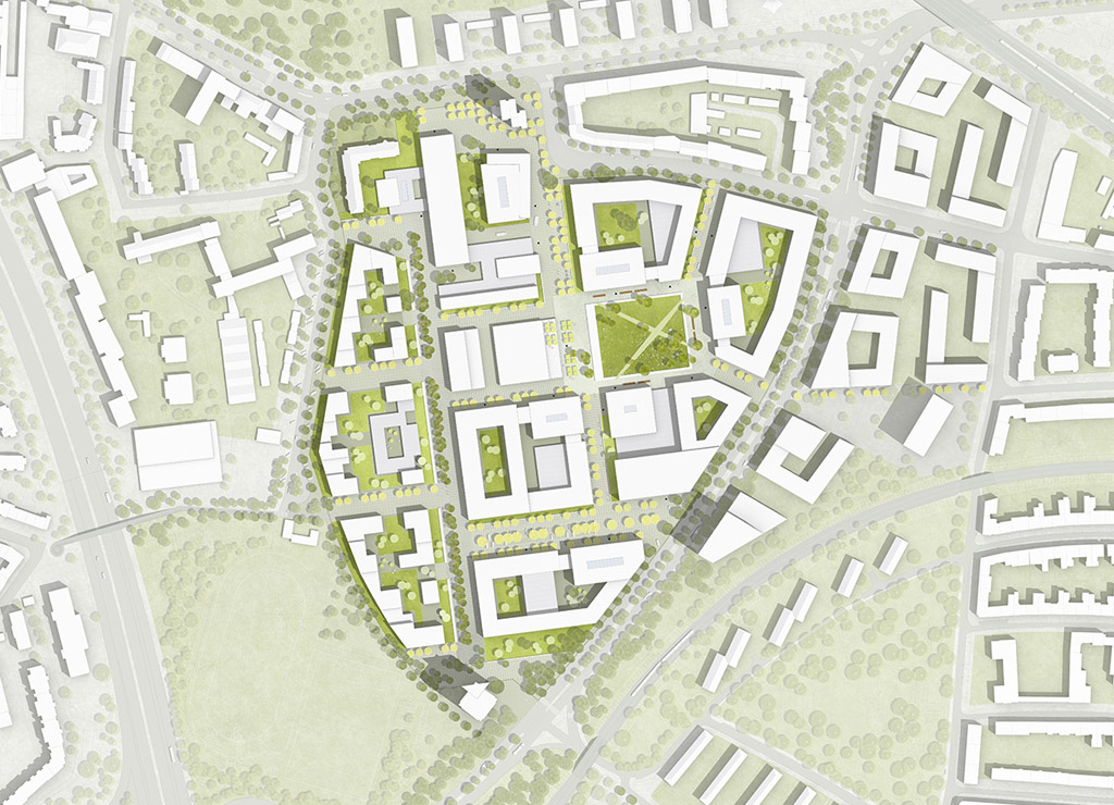 Graphische Darstellung des neuen Campus