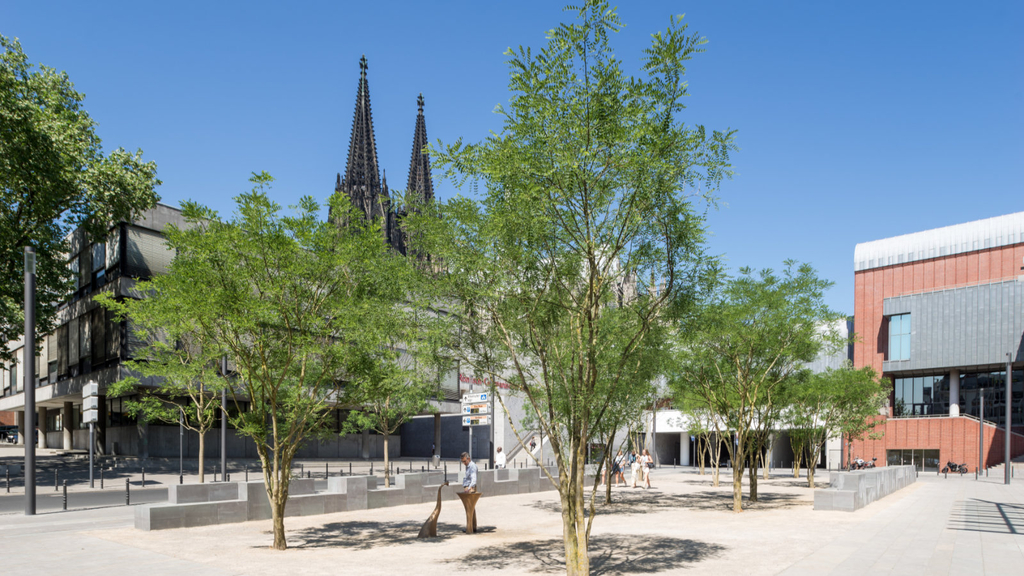 Der neu gestaltete Kurt-Hackenberg-Platz