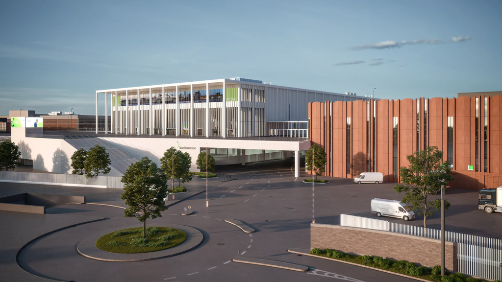 Koelnmesse 3.0, Confex und Halle 2 (rechts), Visualisierung