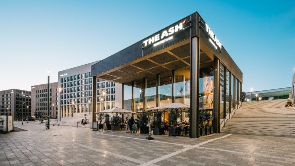 Visualisierung eines Platzes auf dem Gelände MesseCity