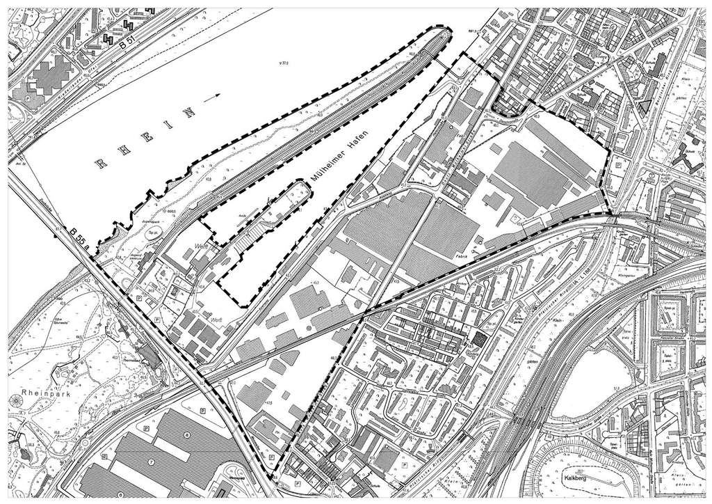 Projektskizze Mülheimer Süden mit Hafen 2013