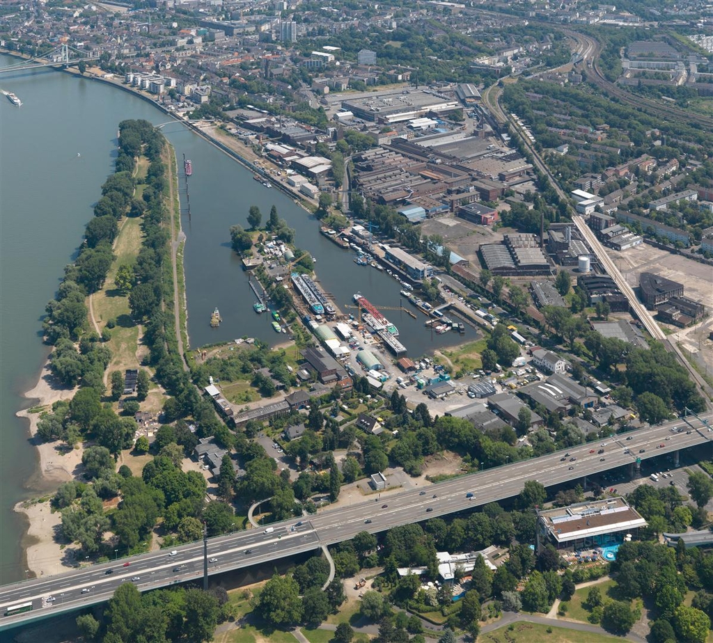 Mülheim Süd Hafen Luftbild
