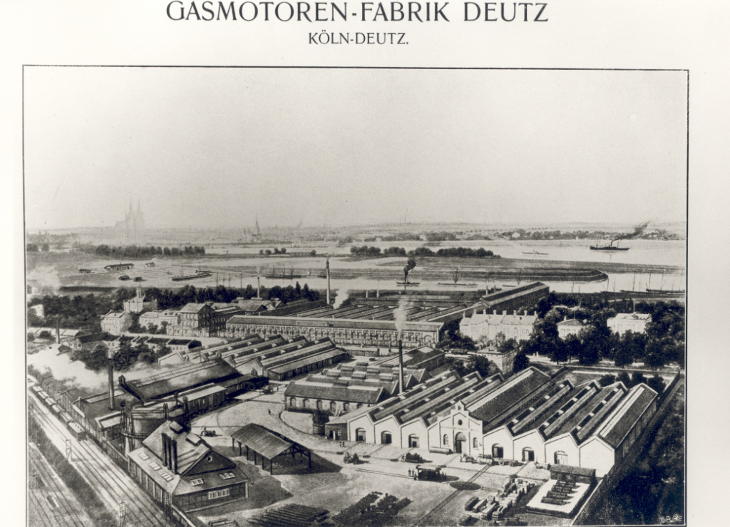 Schaubild historisches KHD-Gelände, Link auf Ort der Industriegeschichte