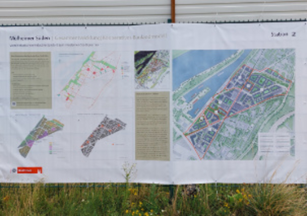 Informationsplane zur Gesamtentwicklung - Kooperatives Baulandmo, Link auf Mülheimer Süden – vom Industriestandort zum neuen Stadtquartier