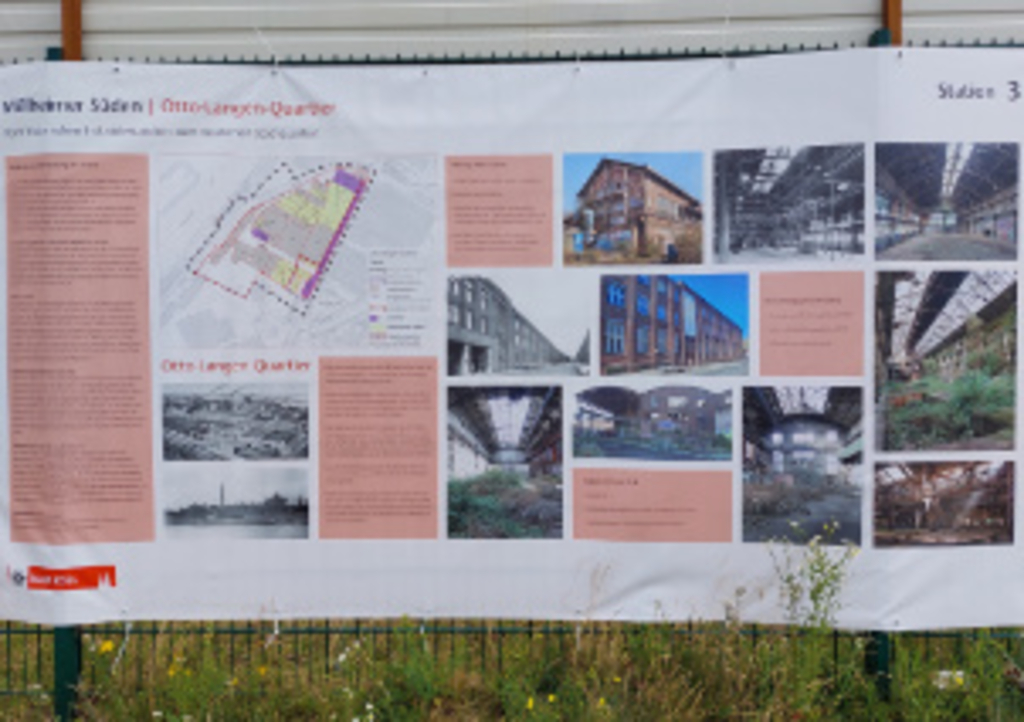 Informationsplane zum Otto-Langen-Quartier, Link auf Otto-Langen-Quartier