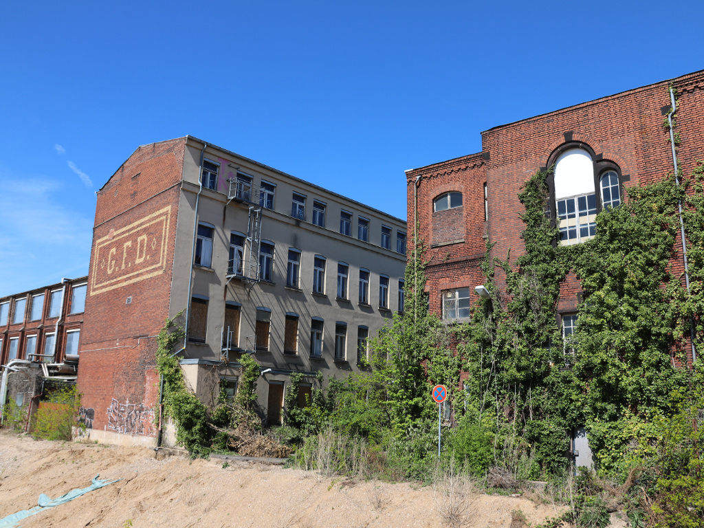 Blick auf das KHD-Direktionsgebäude