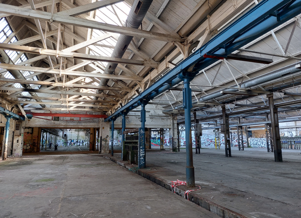 Innenansicht Kleinmotorenhalle