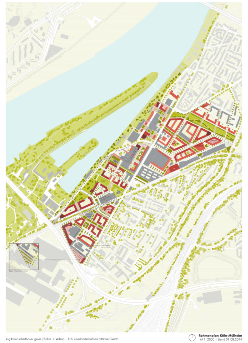 Lageplan Mülheimer Süden