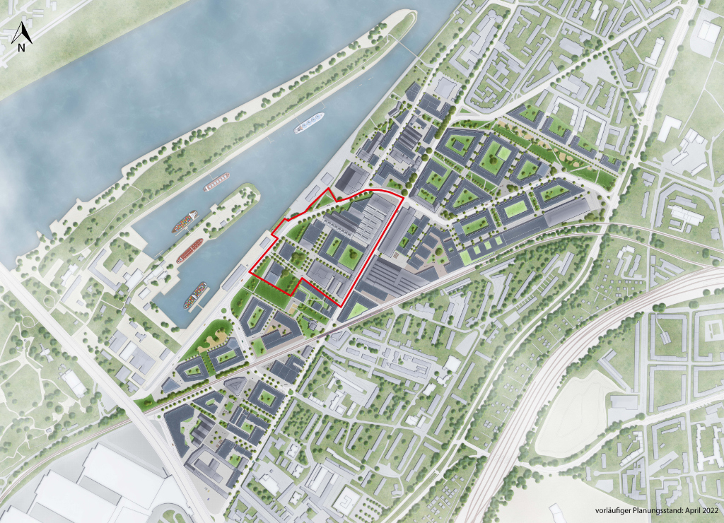 Übersicht Plangebiet Otto Langen Quartier Mülheimer Süden