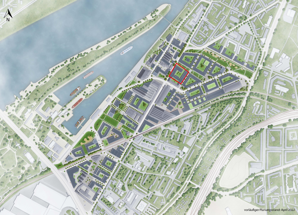 Übersicht Plangebiet Windmühlenquartier Mülheimer Süden