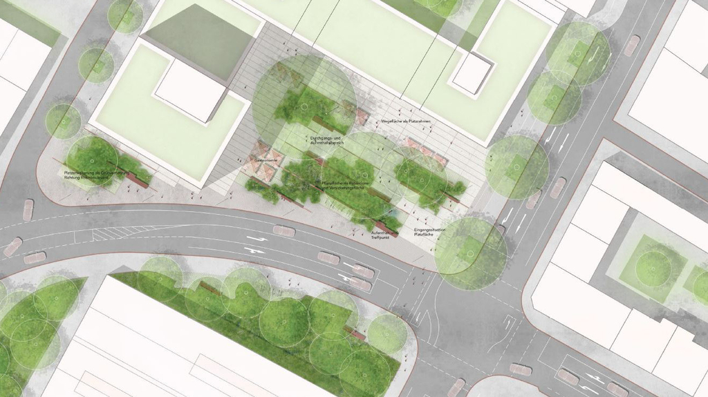 Platzfläche im Lindgens-Areal, 2.Preis