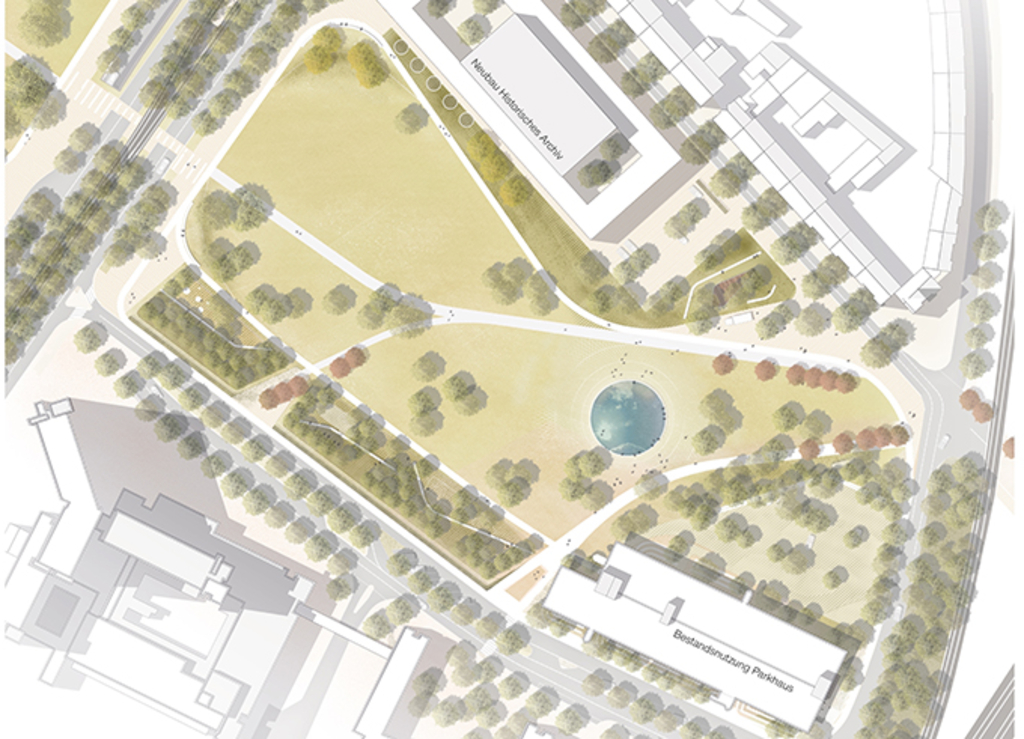 Grünanlage: Lageplan