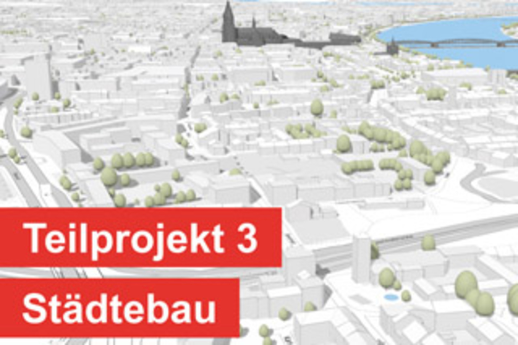 Ausschnitt Kölner Stadtmodell von oben, Link auf Städtebau Waidmarkt
