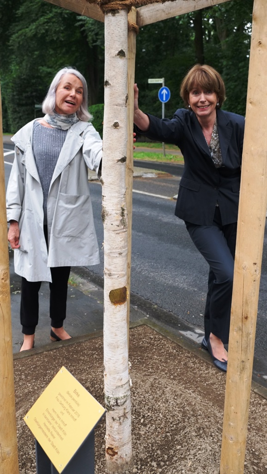 Birkenpflanzung Gedenktafel