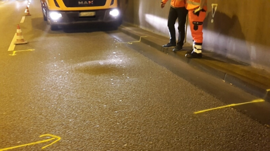 Gefahrenstelle Rheinufertunnel