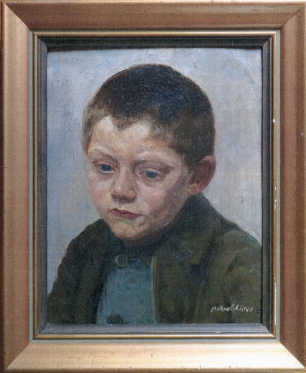 Otto Schloss: Gemälde eines Jungen, 1925